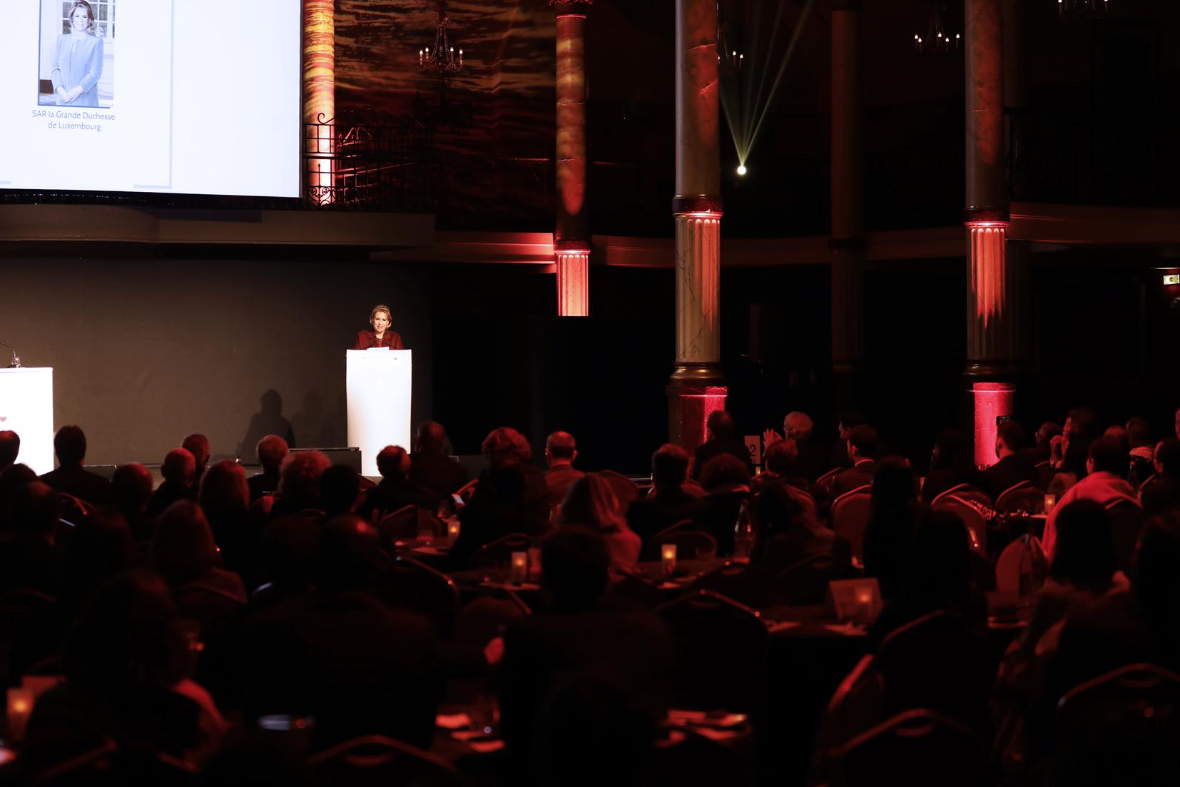 S.A.R. la Grande-Duchesse lors de son discours
