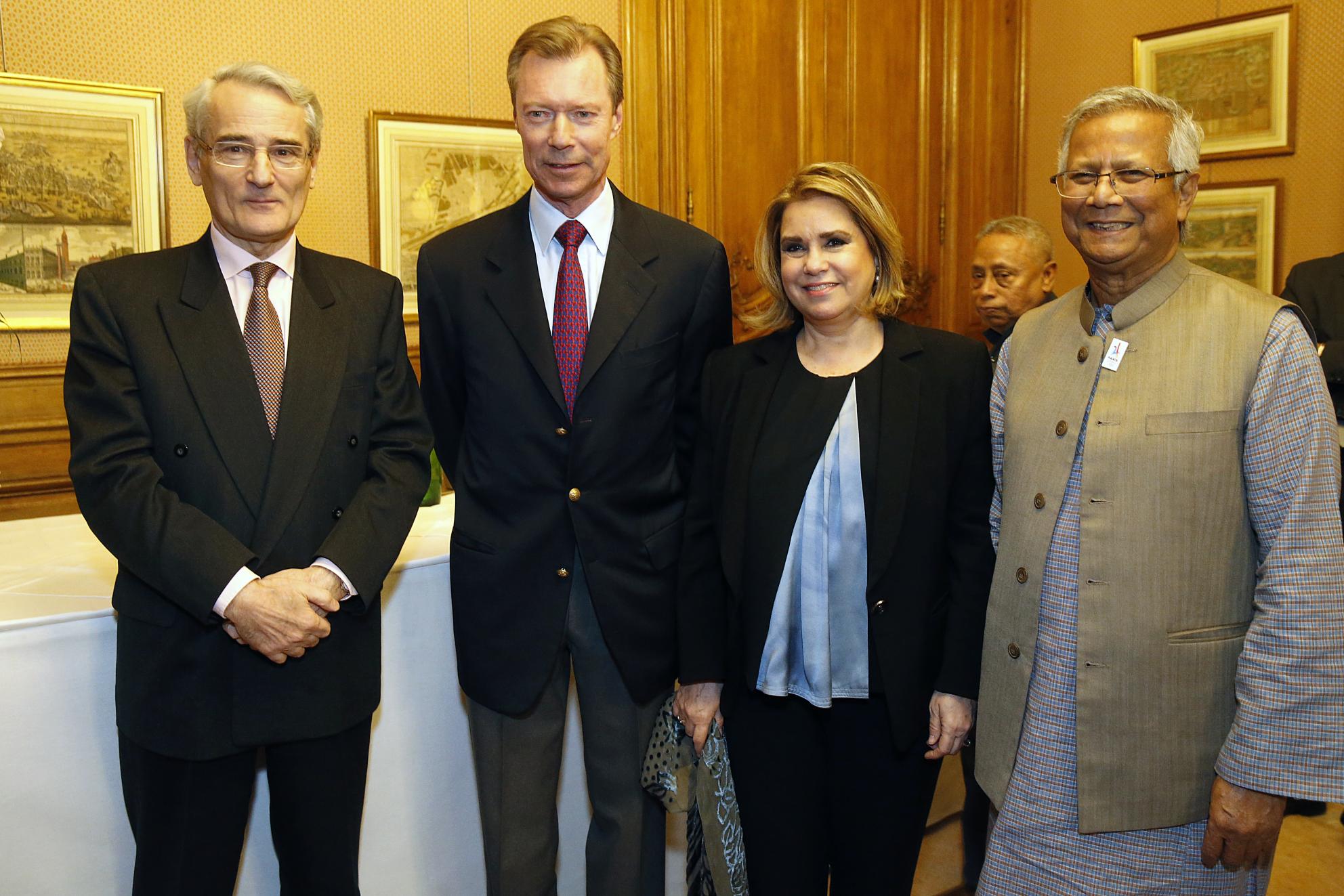 Jérôme Brunel, Grand-Duc, Grande-Duchesse et Muhammad Yunus