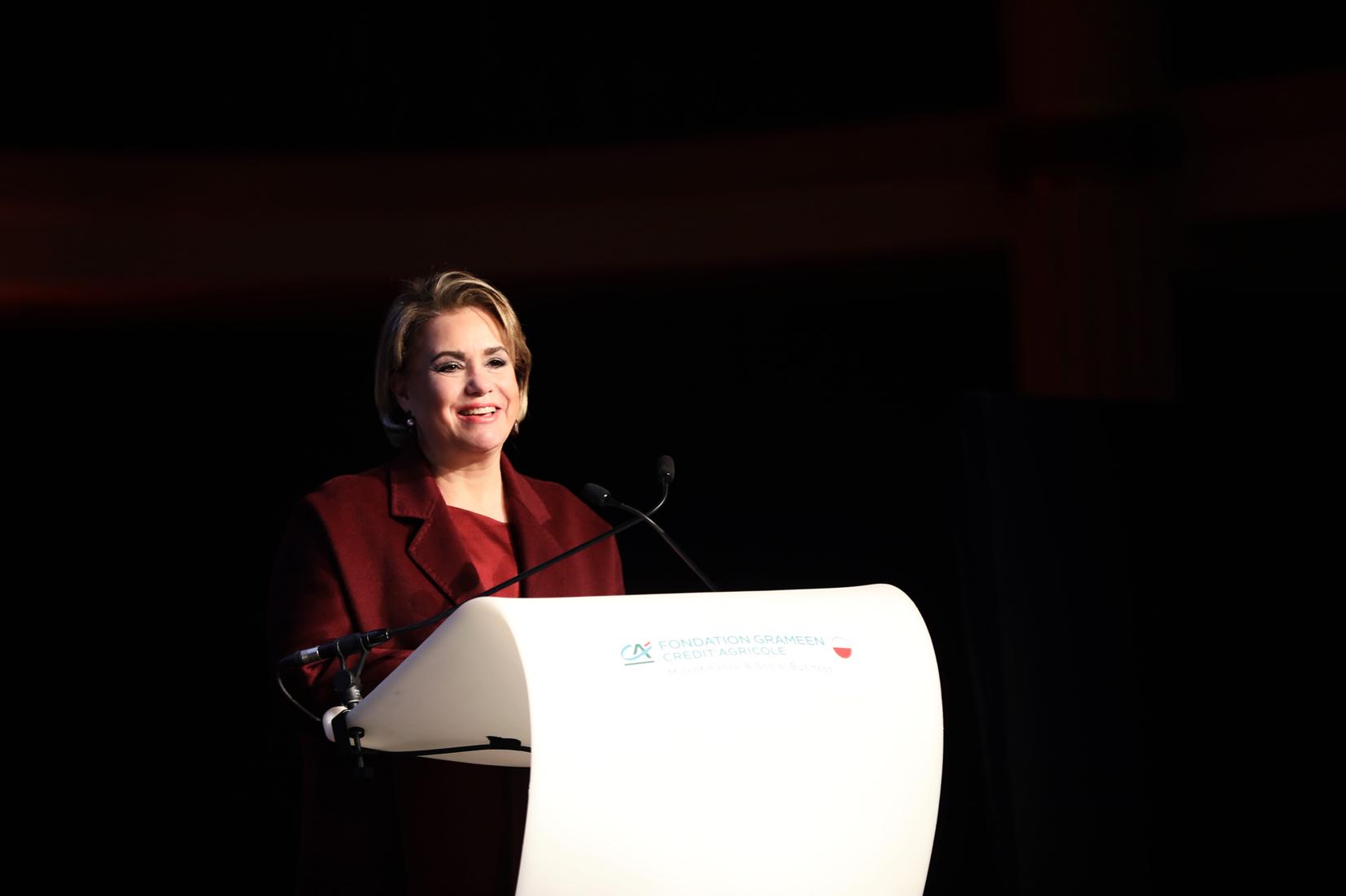 S.A.R. la Grande-Duchesse lors de son discours
