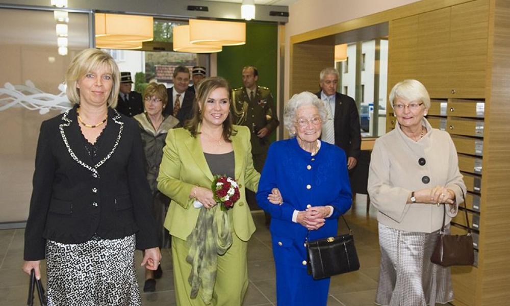 S.A.R. la Grande-Duchesse lors de son arrivée