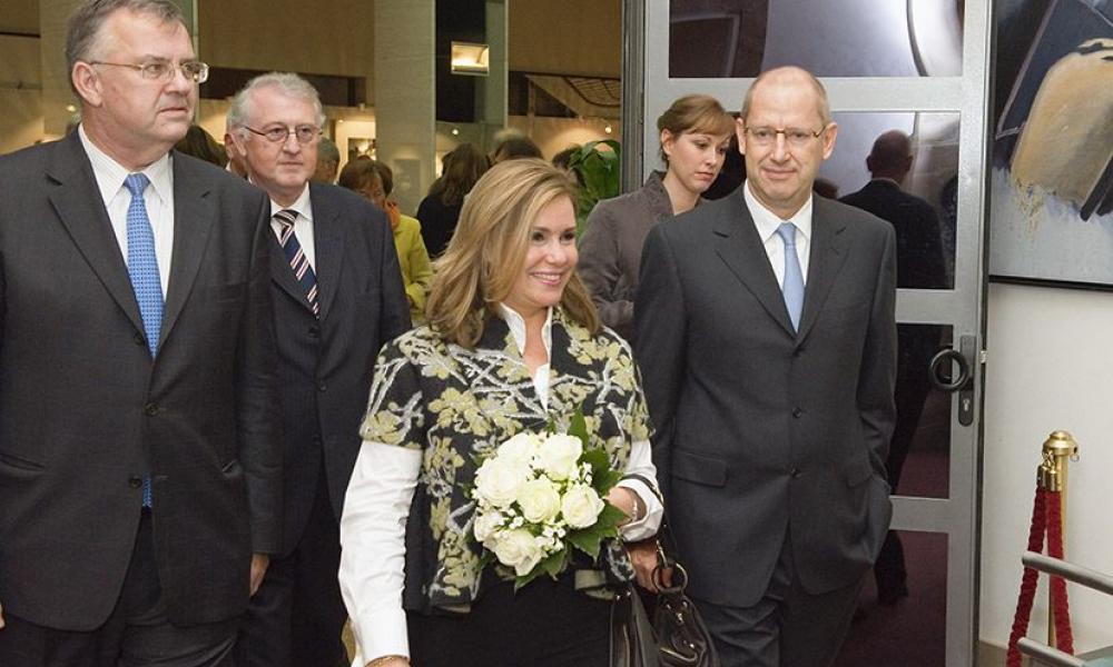 S.A.R. la Grande-Duchesse lors de son arrivée