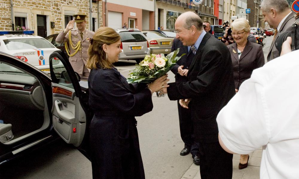 S.A.R. la Grande-Duchesse lors de son arrivée