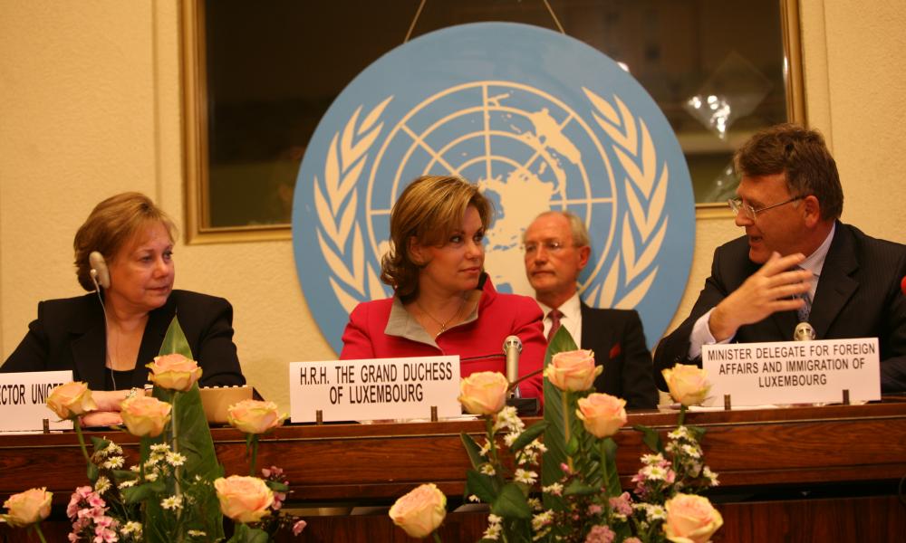 S.A.R. la Grande-Duchesse lors de la conférence